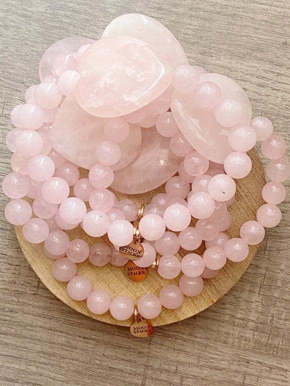 Rose Quartz Single Bracelet