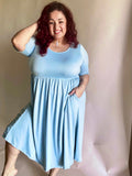 Whimsical Basic Dress Blue