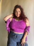 Angel Gauze Top Magenta