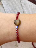 Dainty evil eye protection bracelet